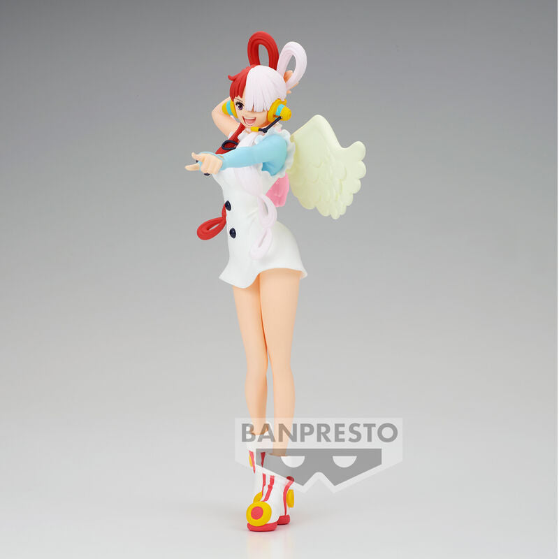 Figura de Uta de One Piece con alas pastel y cabello bicolor - 4