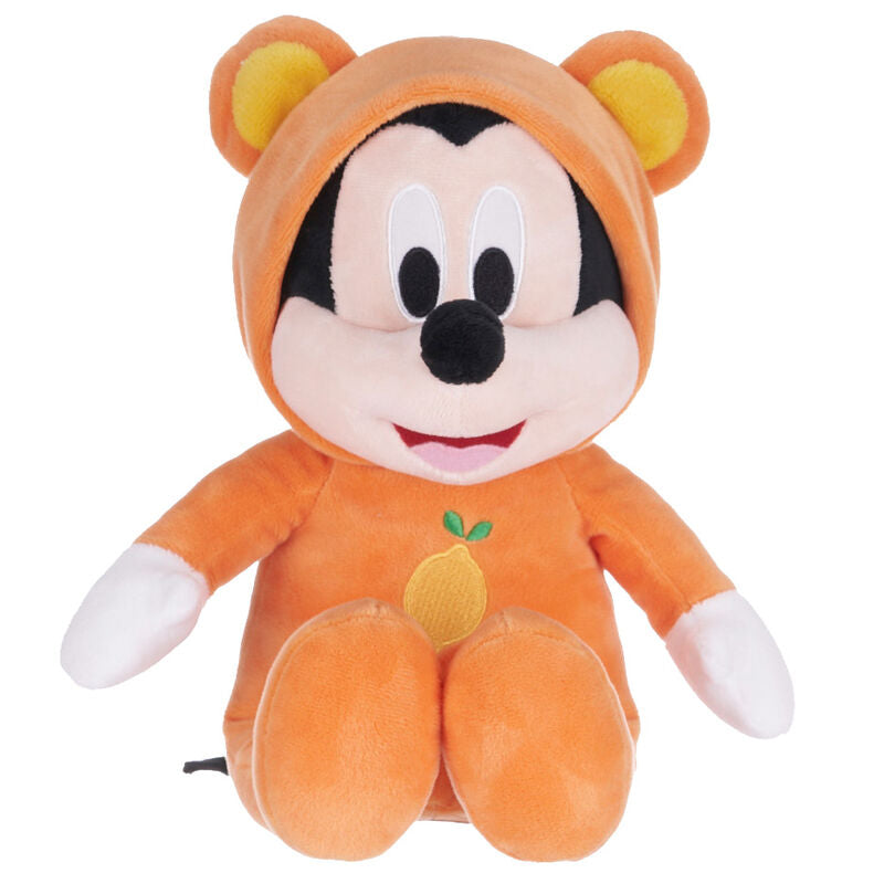 Peluche Mickey Bear Disney naranja con capucha de osito