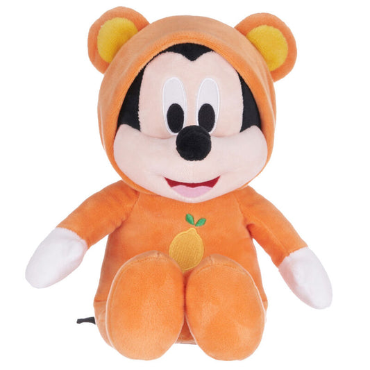 Peluche Mickey Bear Disney naranja con capucha de osito