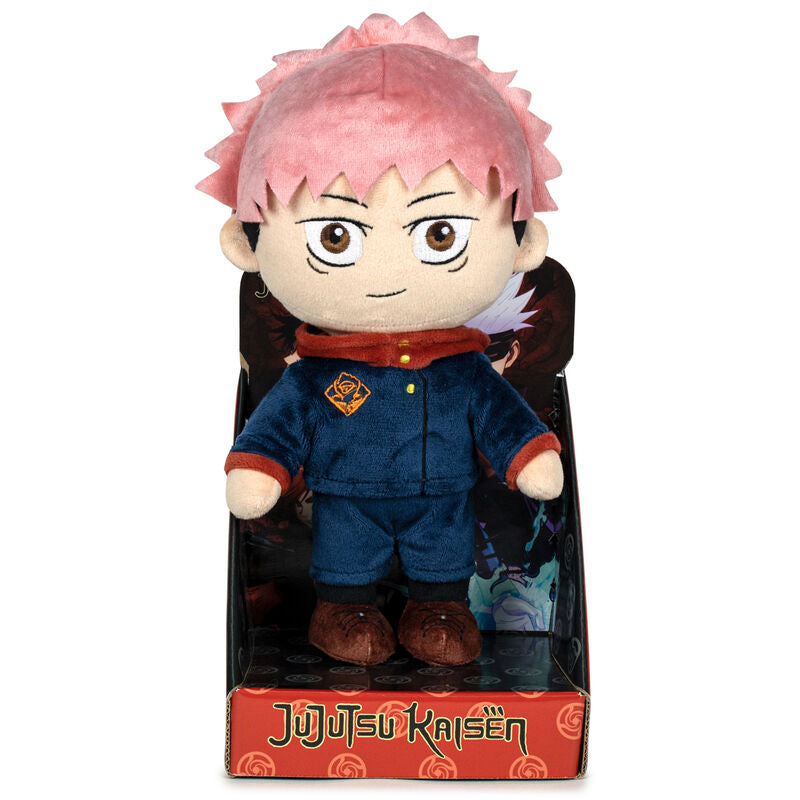 Peluche de Itadori de Jujutsu Kaisen con uniforme azul marino