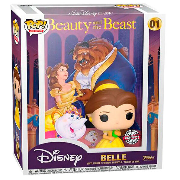 Figura FUNKO POP de Belle de La Bella y la Bestia en caja ilustrada