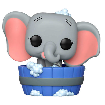 Figura Funko POP! de Dumbo Disney Exclusive con base azul y nubes blancas