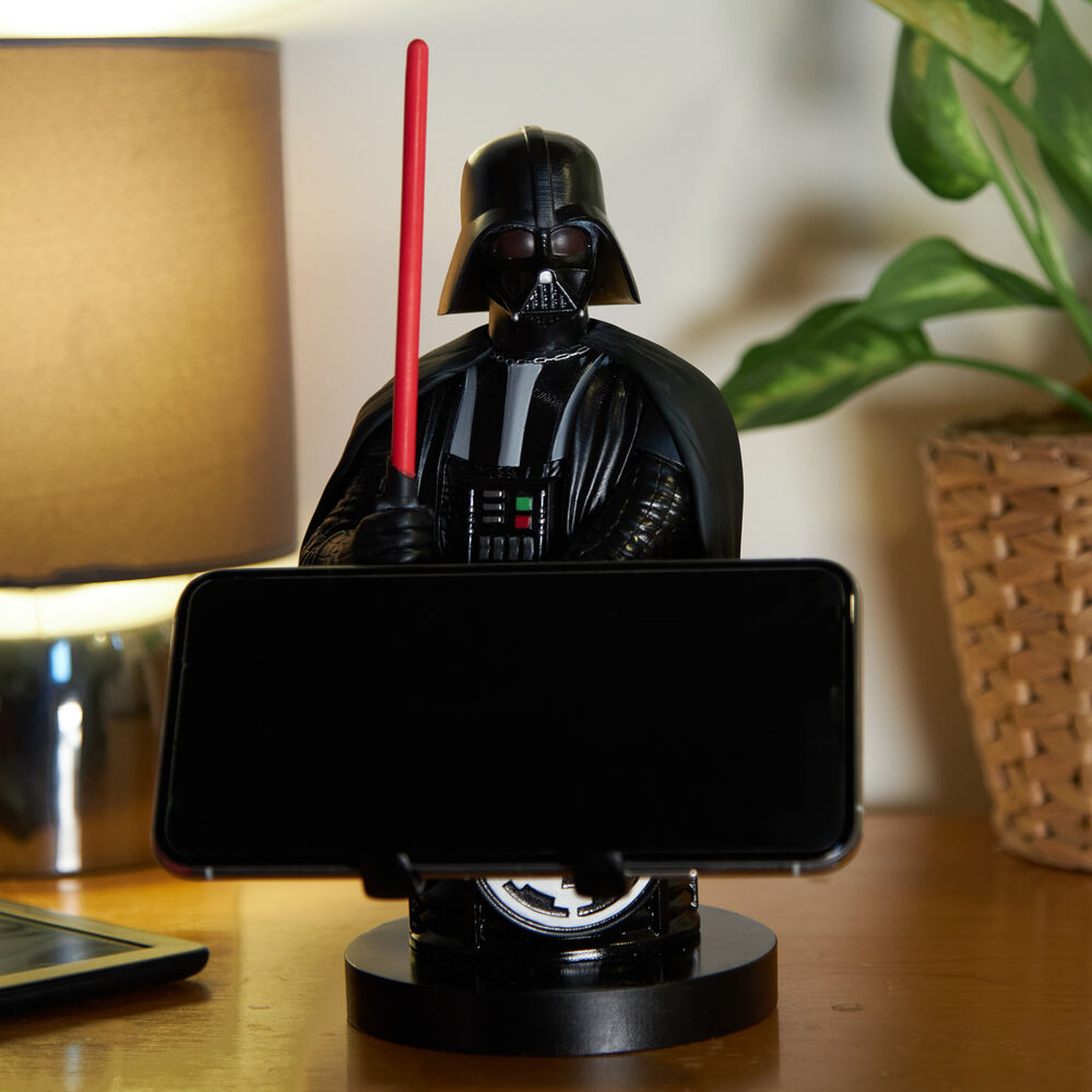 Soporte Cable Guy de Darth Vader con sable de luz rojo - 22