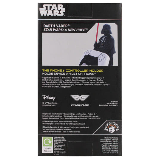 Soporte Cable Guy de Darth Vader con sable de luz rojo - 12