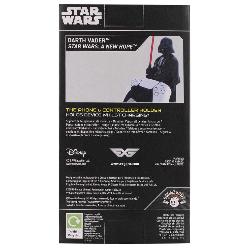 Soporte Cable Guy de Darth Vader con sable de luz rojo - 12