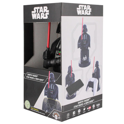Soporte Cable Guy de Darth Vader con sable de luz rojo - 16