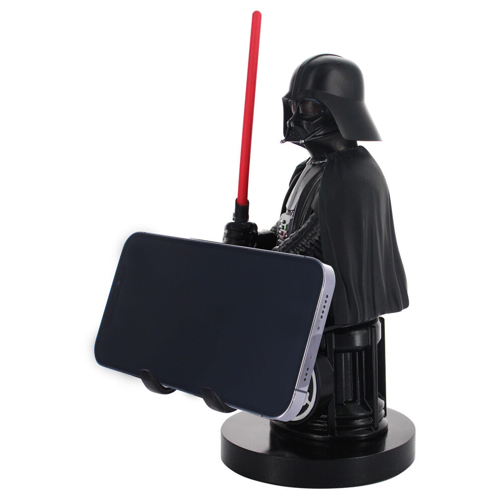 Soporte Cable Guy de Darth Vader con sable de luz rojo - 18