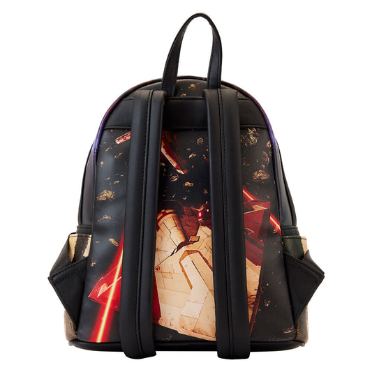 Mochila Loungefly de Star Wars El Ataque de los Clones con Yoda y Jango Fett - 3
