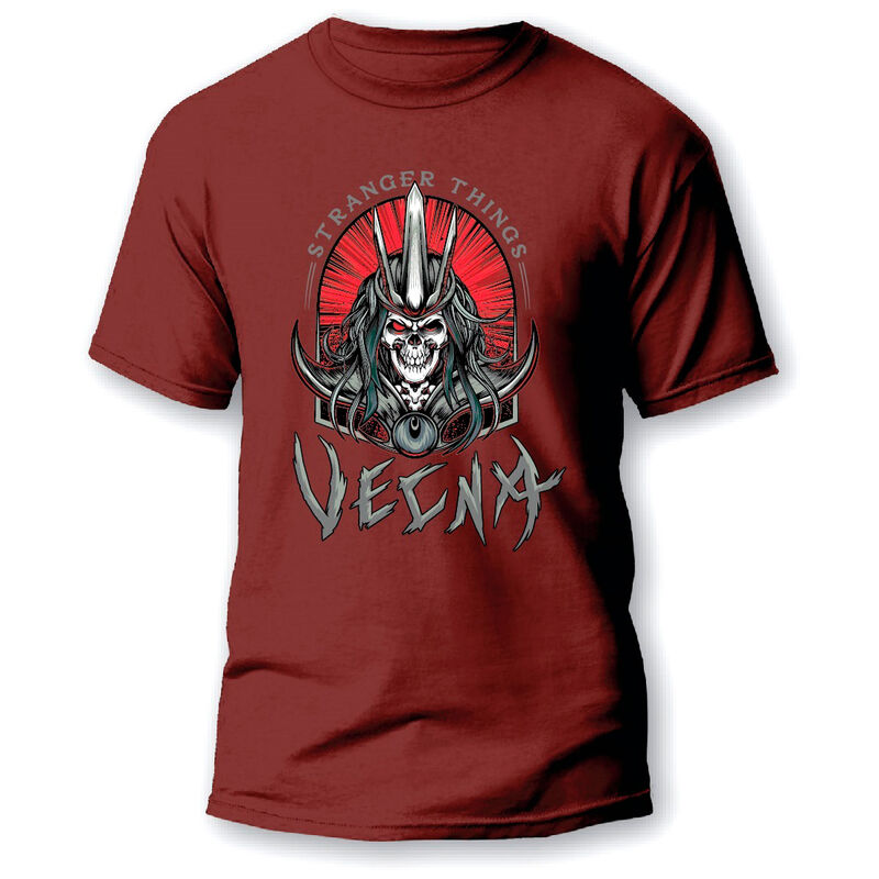 Camiseta granate de Vecna de Stranger Things