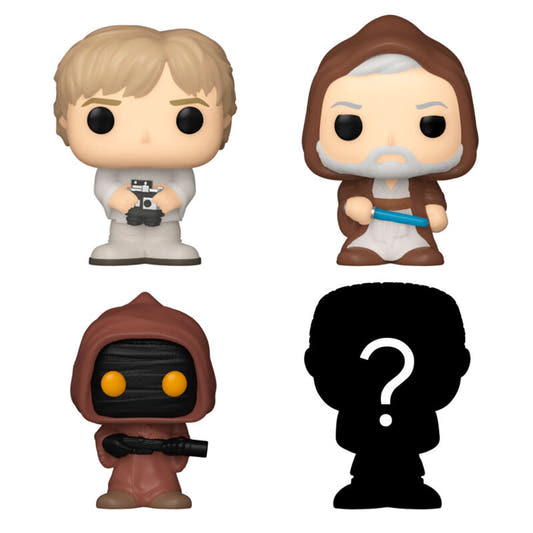 Blíster FUNKO Bitty Pop! Star Wars con Luke Skywalker, Obi-Wan Kenobi, Jawa y figura sorpresa - 2