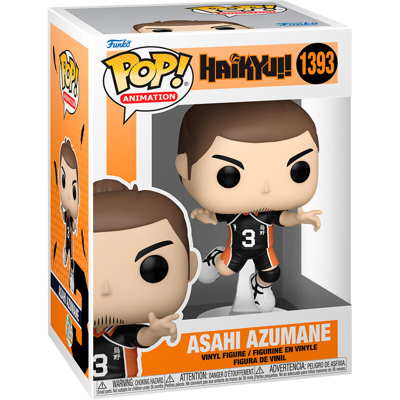Figura Funko POP! de Asahi Azumane de Haikyu!! en caja con ventana