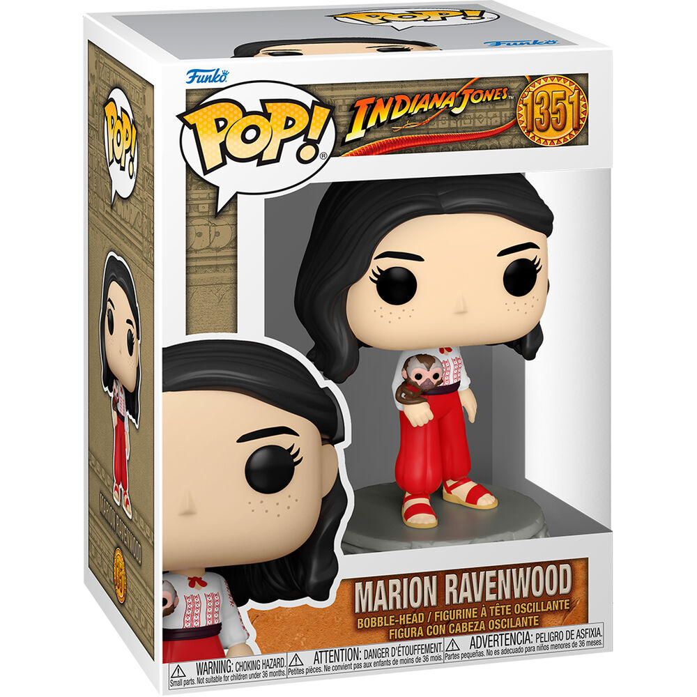 Figura Funko POP! de Marian Ravenwood de Indiana Jones con base decorada - 2