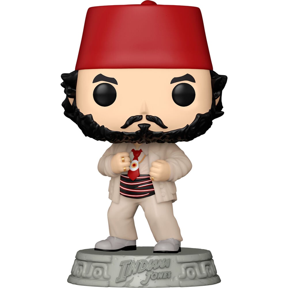 Figura Funko POP! de Sallah de Indiana Jones con sombrero rojo