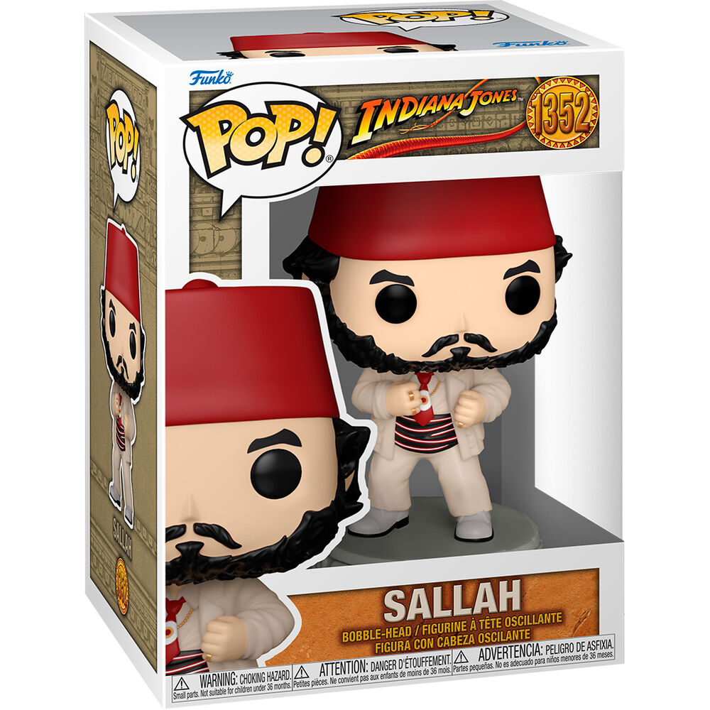 Figura Funko POP! de Sallah de Indiana Jones con sombrero rojo - 2