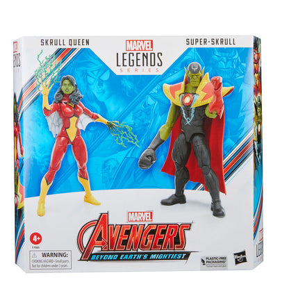 Figuras articuladas de Skrull Queen y Super Skrull Marvel de 15 cm - 2