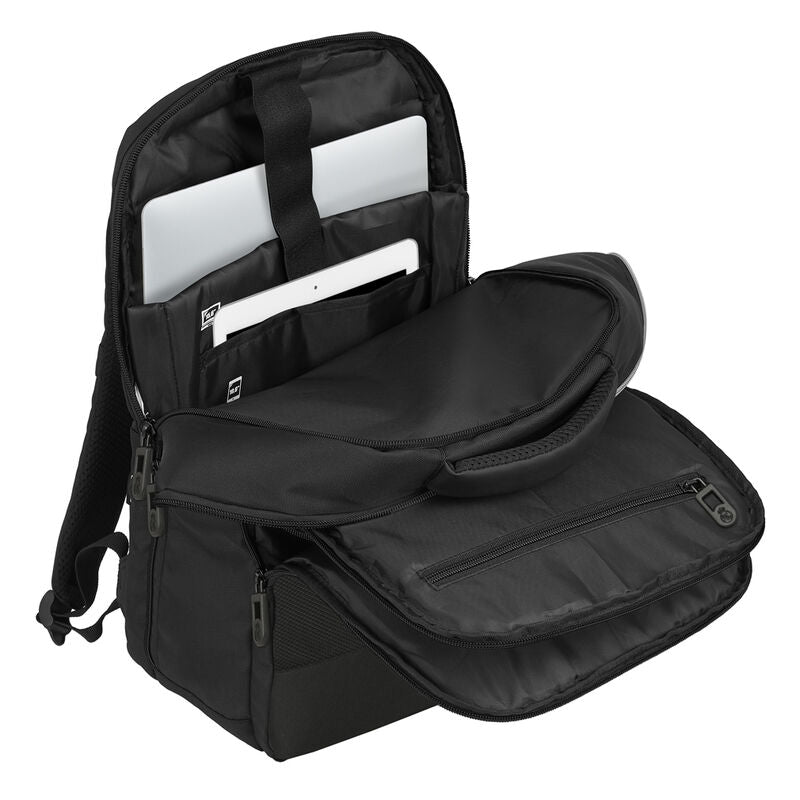 Mochila negra Real Madrid SAFTA de 44 cm - 2