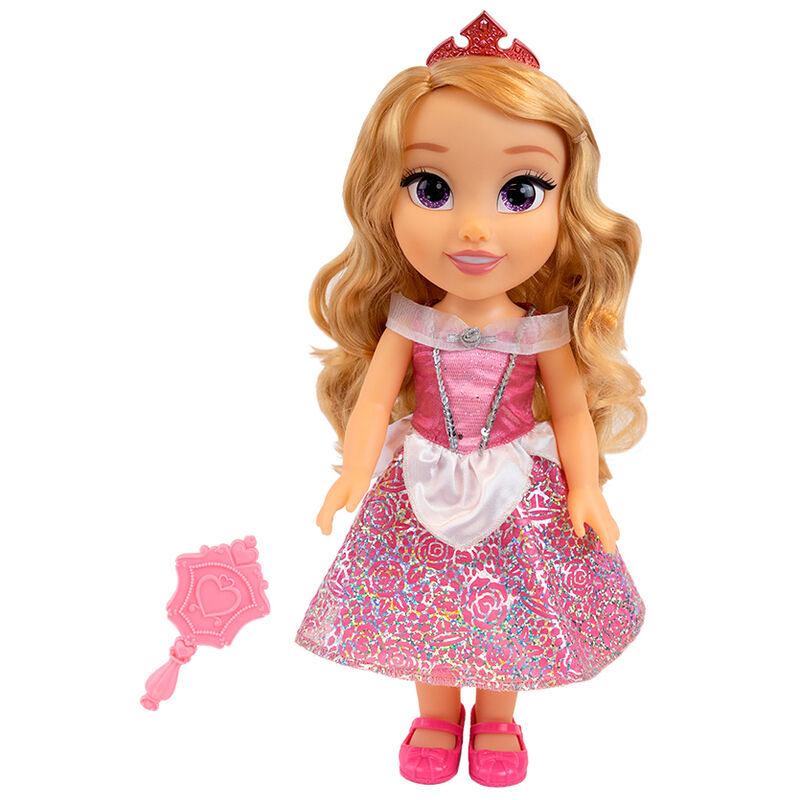 Muñeca Aurora de Disney de 38 cm con vestido rosa y accesorio de espejo - 2