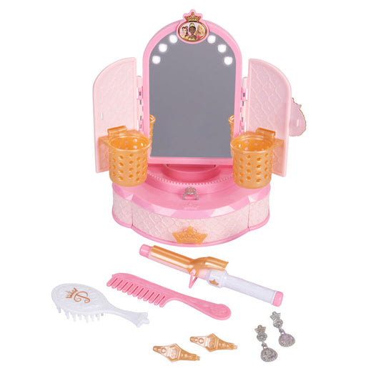 Espejo de maquillaje rosa de Princesas Disney con accesorios - 3