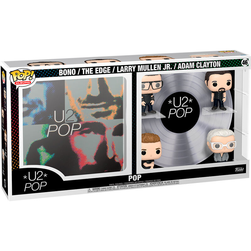 Funko POP! Albums Deluxe de U2 con cuatro figuras y disco plateado - 2
