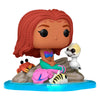 Figura Funko POP Deluxe de Ariel con Sebastián, Scuttle y Flounder