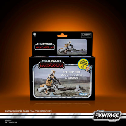 Figura Star Wars de Scout Trooper y Grogu con Speeder Bike - 11