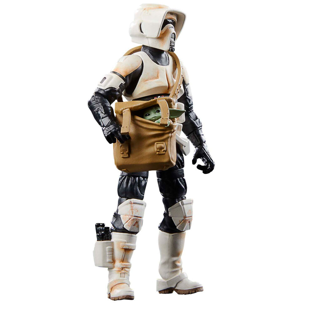 Figura Star Wars de Scout Trooper y Grogu con Speeder Bike - 6