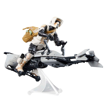 Figura Star Wars de Scout Trooper y Grogu con Speeder Bike - 2