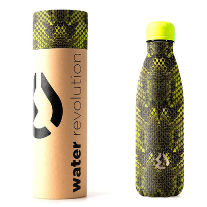 Botella térmica Serpiente WATER REVOLUTION de 500 ml con estampado de escamas