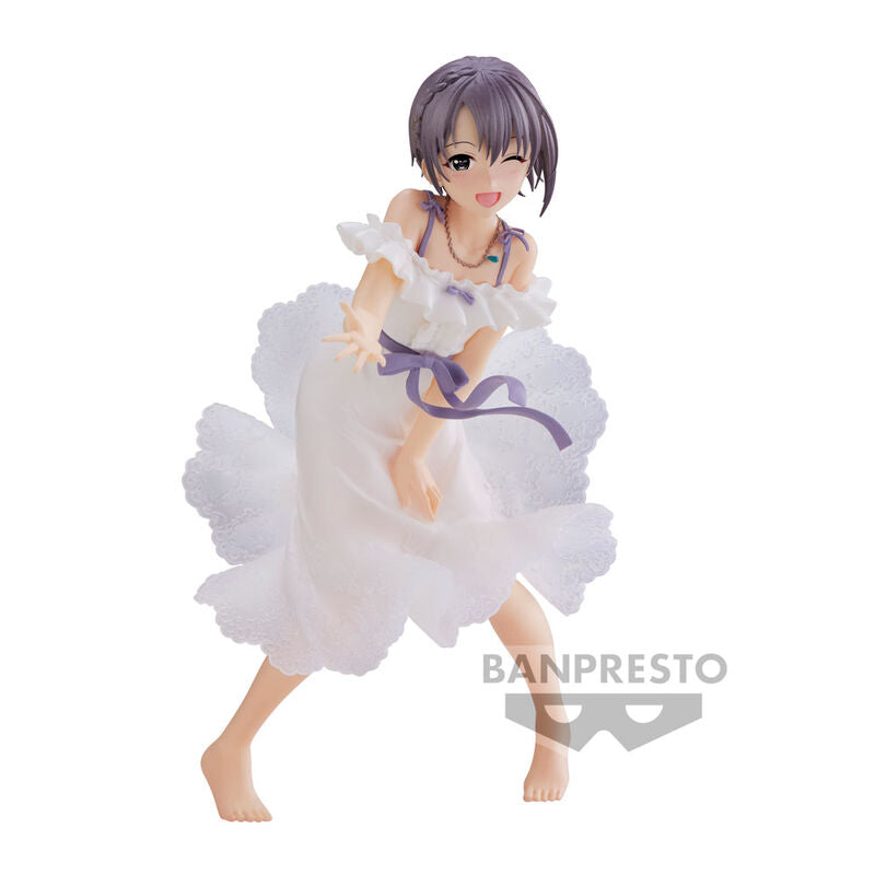 Figura de Yuuki Otokura con vestido blanco y base rosa - 2