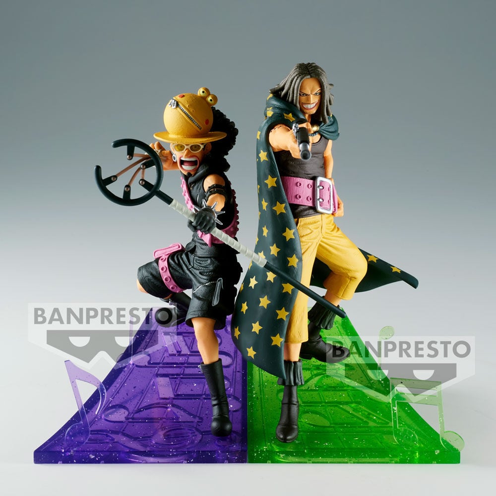 Figura de Yassopp de One Piece Film Red con rifle y capa de estrellas - 5