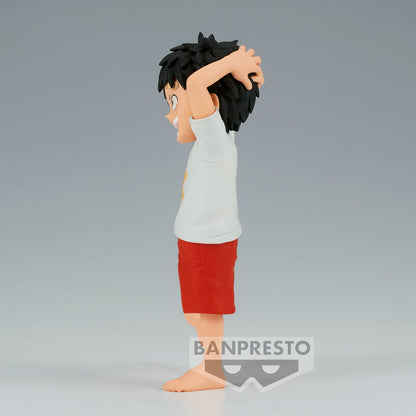 Figura infantil de Monkey D. Luffy con camiseta blanca y pantalón rojo - 3