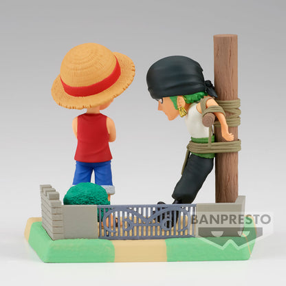 Figura Banpresto de Luffy y Zoro de One Piece Log Stories - 3