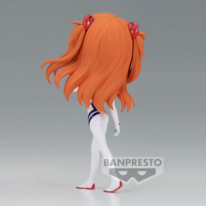 Figura Q Posket de Asuka Shikinami Langley con plugsuit blanco y parche ocular - 4