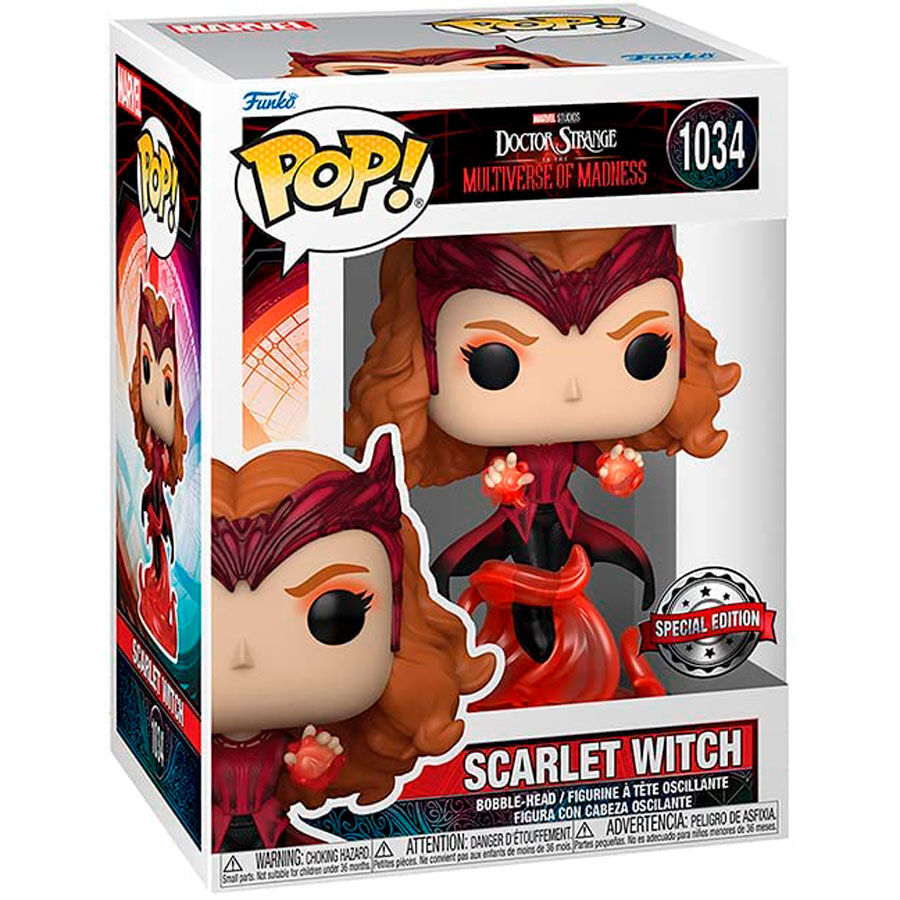 Figura Funko POP! de Scarlet Witch en caja con ventana