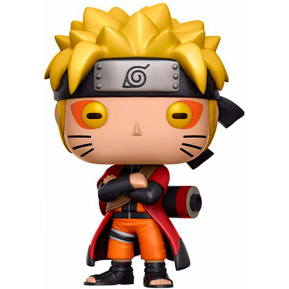 Figura Funko POP! de Naruto Sage Mode con capa roja y pergamino