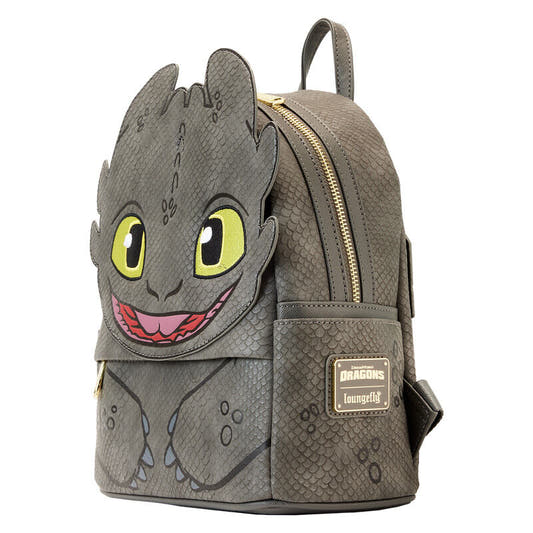 Mochila Loungefly de Desdentao gris con ojos amarillos - 2