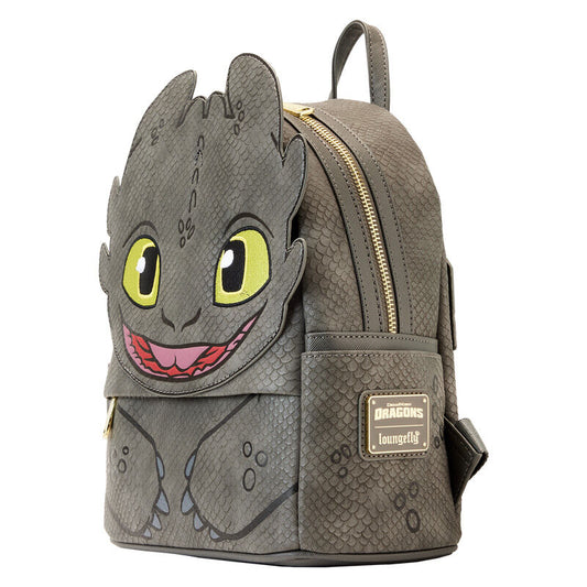 Mochila Loungefly de Desdentao gris con ojos amarillos - 2