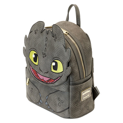 Mochila Loungefly de Desdentao gris con ojos amarillos - 3