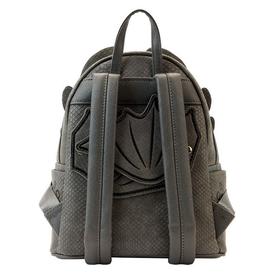 Mochila Loungefly de Desdentao gris con ojos amarillos - 4