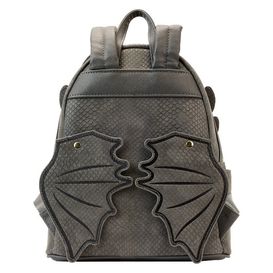Mochila Loungefly de Desdentao gris con ojos amarillos - 6