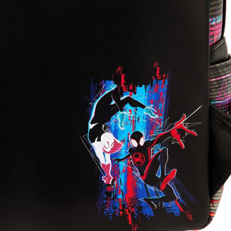 Mochila Loungefly de Spider-Man con aplique lenticular hexagonal - 6