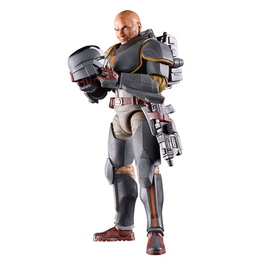 Figura articulada de Wrecker Mercenary Gear con armadura gris y negra