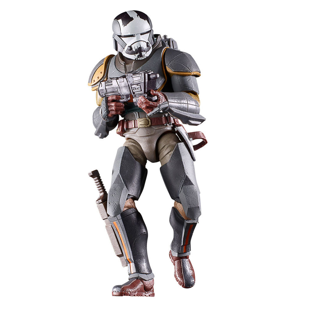 Figura articulada de Wrecker Mercenary Gear con armadura gris y negra - 3