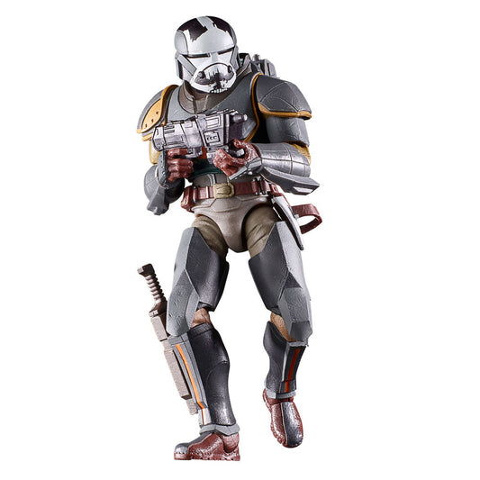 Figura articulada de Wrecker Mercenary Gear con armadura gris y negra - 3