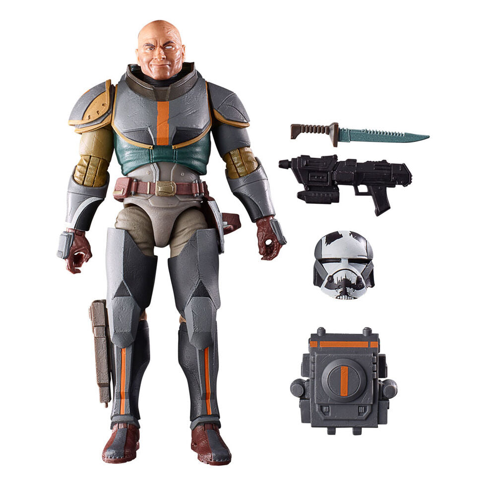 Figura articulada de Wrecker Mercenary Gear con armadura gris y negra - 5