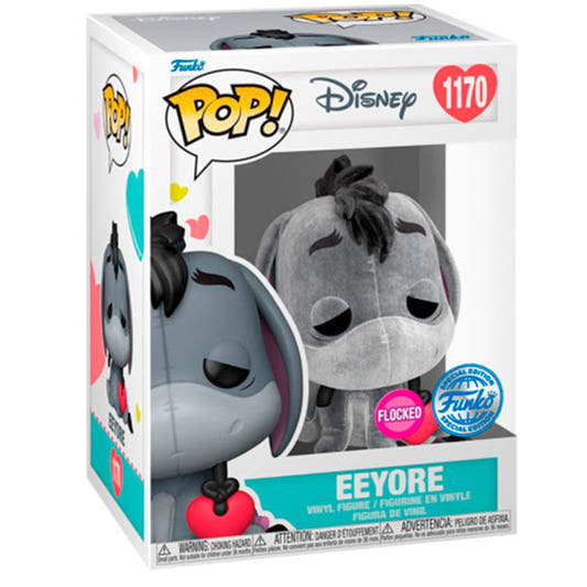 Figura Funko POP! Flocked de Eeyore de Disney en caja