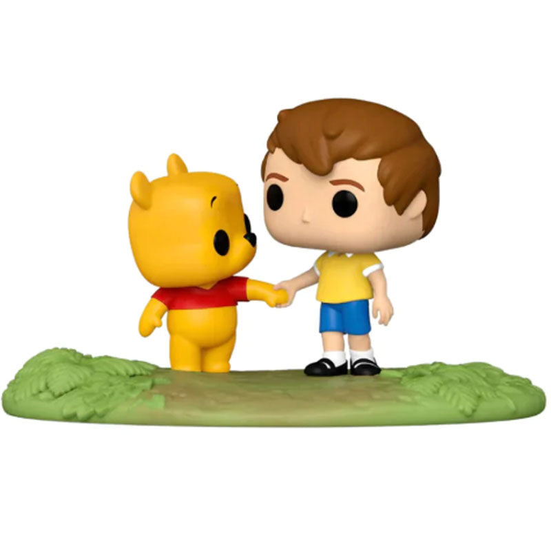 Figura FUNKO POP Moments de Winnie the Pooh y Christopher Robin dándose la mano