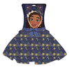 Set de diadema y falda Disney Wish azul con estrellas doradas