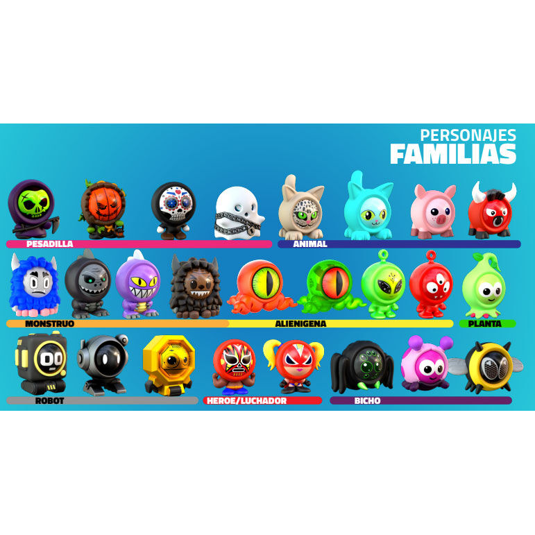 Bolsa sorpresa Freak Marbles con canicas y skins de personajes coloridos - 10