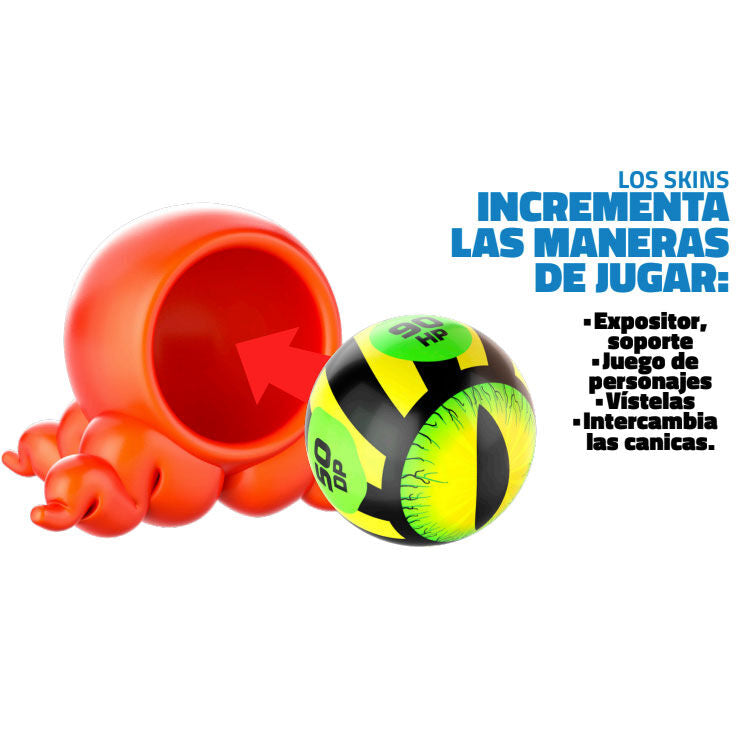 Bolsa sorpresa Freak Marbles con canicas y skins de personajes coloridos - 7